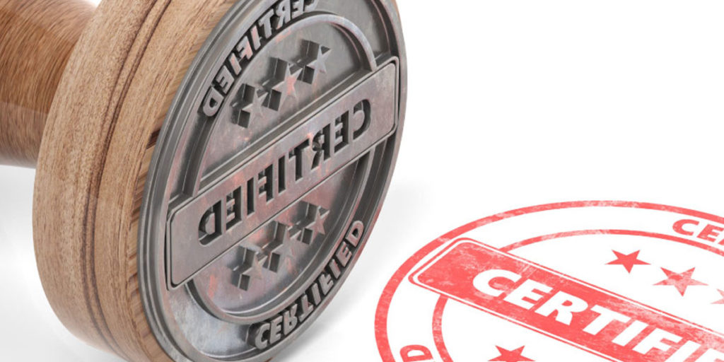 Certifications seal